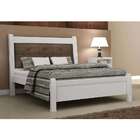 Cama Casal Arezzo Branca E Chocolate