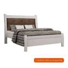 Cama Casal Arezzo Branca E Chocolate