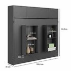 Cama Casal Articulável Horizontal Com Portas 140 Hanover Graf