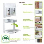 Cama Casal Articulável Horizontal Com Portas 140 Hanover Graf