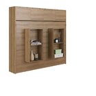 Cama Casal Articulável Horizontal Com Portas 140 Hanover Mel