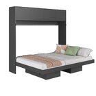 Cama Casal Articulável Horizontal Com Portas 140 Hanover Yesc