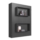 Cama Casal Articulável Vertical 140 Vancouver Grafite