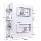 Cama Casal Articulável Vertical Com Estante 140 Vancouver Bra