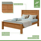 Cama Casal Athenas Amêndoa Clean