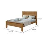 Cama Casal Athenas Amêndoa Clean