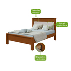 Cama Casal Athenas - Lopas Frassino-off White