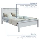 Cama Casal Athenas Plus  Branco