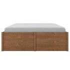 Cama Casal Beauty Madeira Maciça Amêndoa