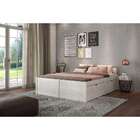 Cama Casal Beauty Madeira Maciça Branca