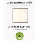 Cama Casal Beauty Madeira Maciça Branca