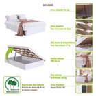 Cama Casal Box Baú 140 Bogotá 138x188cm Branco