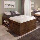 Cama Casal Box Com Sapateira Embutida Malbec Vanessa Framar C