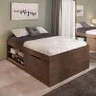 Cama Casal Box Sapateira Tien Chocolate