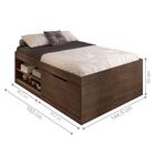 Cama Casal Box Sapateira Tien Chocolate