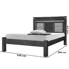 Cama Casal Carol 1,30 Ou 1,40 Madeira Reforçada Cor Imbuia At