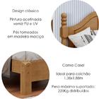 Cama Casal Classica 02 Mesas De Cabeceira Madeira Maciça Mila