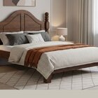 Cama Casal Clássica 140cm 100% Madeira Maciça Linha Ouro Café