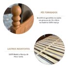 Cama Casal Clássica 140cm 100% Madeira Maciça Linha Ouro Frei