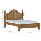 Cama Casal Clássica 140cm 100% Madeira Maciça Linha Ouro Frei