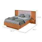 Cama Casal Com 2 Mesas De Apoio Solaris 4 Gv Revestimento Sin