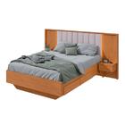 Cama Casal Com 2 Mesas De Apoio Solaris 4 Gv Revestimento Sin