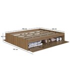 Cama Casal Com 4 Portas 140 Tókio Para Quarto Mel