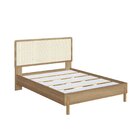 Cama Casal Com Cabeceira Telada E Pé Madeira Maciça 152cm Osl