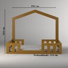 Cama Casal Com Casinha Montessoriana Play Mel