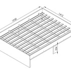 Cama Casal Com Estrutura Aço  Artetube 193x142