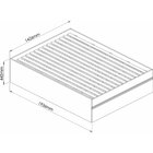 Cama Casal Com Gavetão Auxiliar Versátil  Branco