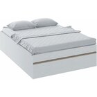 Cama Casal Com Gavetão Auxiliar Versátil  Branco