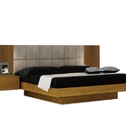 Cama Casal Com Painel Estofado - Braga - Leifer Móveis