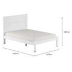 Cama Casal Dallas Ii Branca