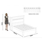 Cama Casal Dallas Ii Tebarrot Off White Madeira 1.40 Quarto