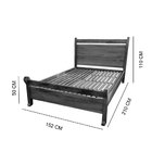 Cama Casal De Madeira Demolição Natural