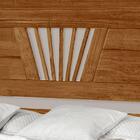 Cama Casal De Madeira Maçica Com Cabeceira Detalhada Gabriela