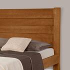 Cama Casal De Madeira Maciça Lara Atraente Castanho