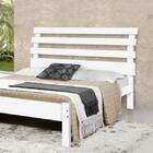 Cama Casal De Madeira Maciça Rebeca Atraente Branca