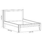 Cama Casal Decorativa Every Madeira 140cm Freijó - G74 - Gran