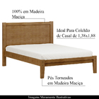 Cama Casal Decorativa Every Madeira 140cm Freijó - G74 - Gran