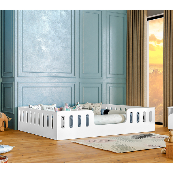 Cama Casal Design Montessoriana Helo  Branco