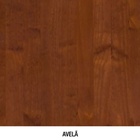 Cama Casal Eliane Peseira Alta de Madeira Maciça - Avelã