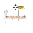 Cama Casal Em Aço Begônia Cabecasa Madeiraoriginals