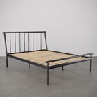 Cama Casal Em Aço Begônia Cabecasa Madeiraoriginals Cinza Gra