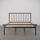 Cama Casal Em Aço Begônia Cabecasa Madeiraoriginals Cinza Gra