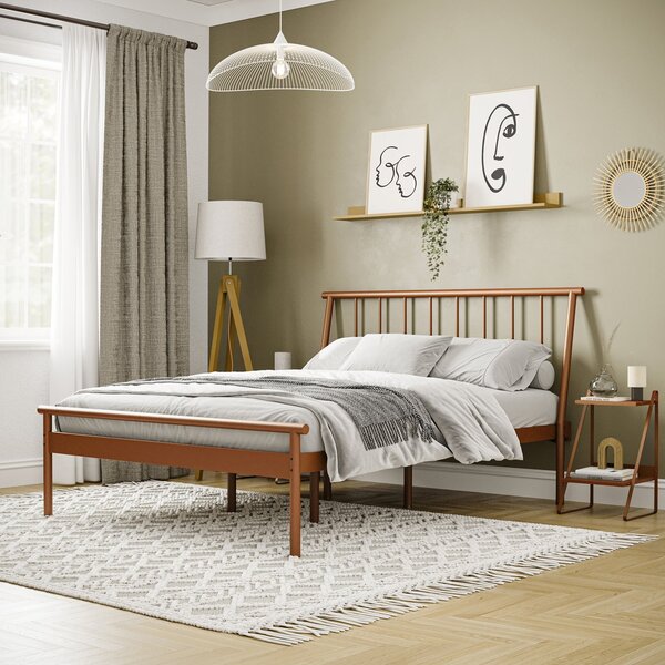 Cama Casal Em Aço Begônia Cabecasa Madeiraoriginals Cobre