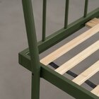 Cama Casal Em Aço Begônia Cabecasa Madeiraoriginals Verde Mus