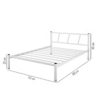Cama Casal Em Aço Helena Super Resistênte Branco