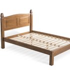 Cama Casal Em Madeira Corona Nogueira Claro